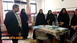 بازدید مسئول حراست مدیریت استانی دانشگاه از فرآیند انجام مصاحبه در پردیس 5