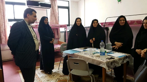 بازدید مسئول حراست مدیریت استانی دانشگاه از فرآیند انجام مصاحبه در پردیس 5