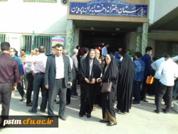 بازدید مسئولین پردیس از محل پذیرش و معاینات پزشکی پذیرفته شدگان چندبرابر ظرفیت دانشگاه فرهنگیان 7