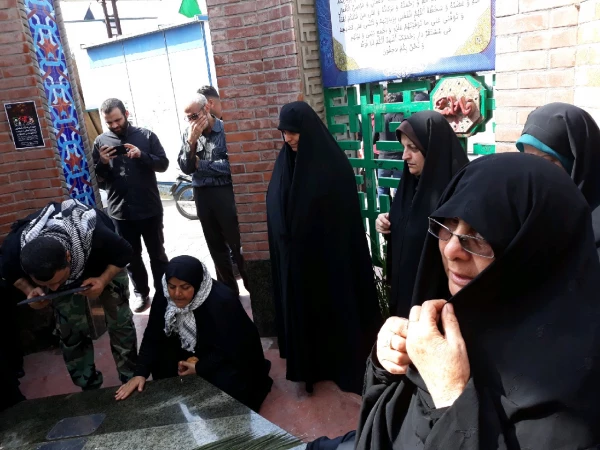 حضور کارکنان پردیس در مراسم بدرقه و تشییع 9 شهید گمنام  6