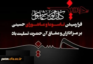 فرا رسیدن تاسوعا و عاشورای حسینی تسلیت باد