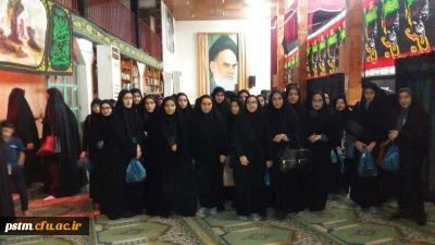 حضور دانشجویان پردیس در برنامه نمایش عاشورایی حسینیه عاشقان شهرستان ساری