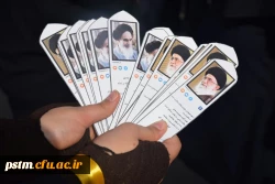 به همت بسیج دانشجویی پردیس برگزار شد: نمایشگاه نقاشی و فرهنگی در مسیر راهپیمایی 13 آبان 11