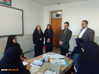 بازدید معاونت پژوهش و برنامه ریزی اداره کل آموزش و پرورش استان و مسئول حراست استانی دانشگاه از روند برگزاری مصاحبه تکمیل ظرفیت دانشگاه فرهنگیان در پردیس