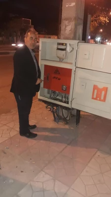 مساعدت اداره برق شهرستان ساری جهت رفع برخی مشکلات برقی پردیس 3