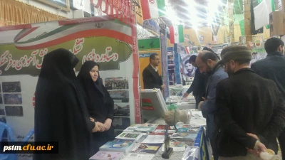 برپایی غرفه مشترک دانشگاه فرهنگیان و  بسیج دانش آموزی و فرهنگیان اداره کل آموزش و پرورش در حسینیه عاشقان کربلای ساری با حضور مسئولین و دانشجویان پردیس خواهران