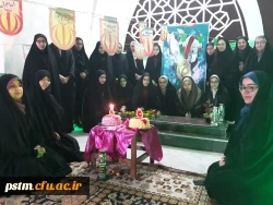 ادای احترام مسئولین پردیس و دانشجومعلمان به شهید گمنام پردیس و برگزاری مراسم زیارت عاشورا در جوار مزار آن شهید خوشنام 3