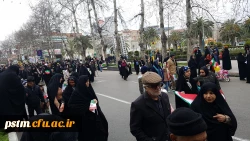 حضور مسئولین، همکاران و دانشجویان پردیس در راهپیمایی 22 بهمن و  فعالیت های غرفه دانشگاه به روایت تصویر 21