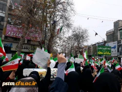 حضور مسئولین، اساتید و دانشجویان پردیس در راهپیمایی چهلمین سالگرد پیروزی انقلاب اسلامی و غرفه دانشگاه به روایت تصویر 3