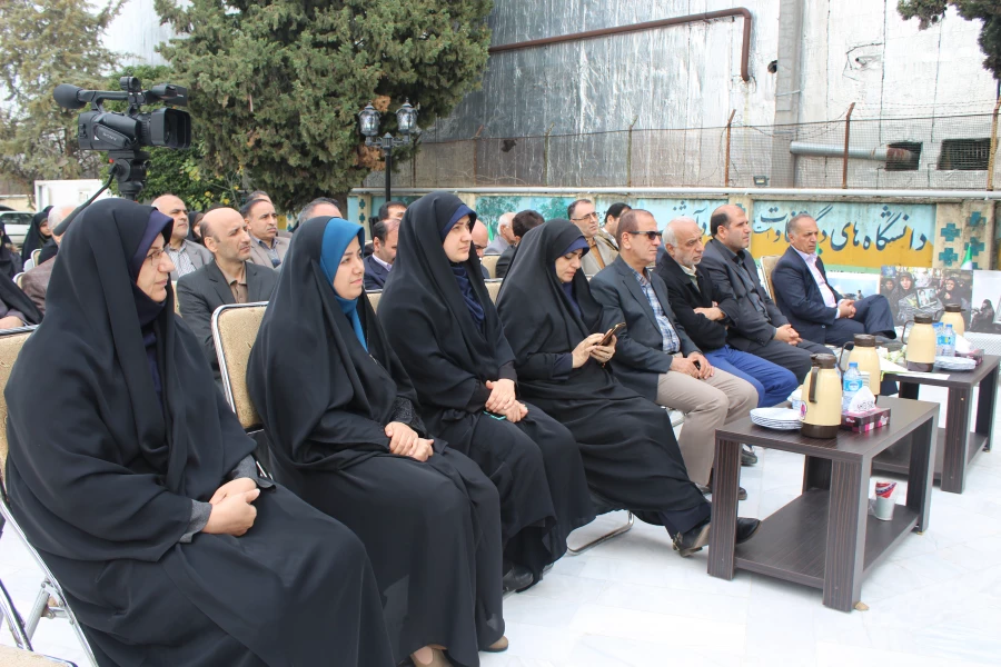 برگزاری مراسم افتتاح یادمان شهید گمنام پردیس فاطمه الزهراء (س) ساری با حضور فرماندار محترم شهرستان ساری 2