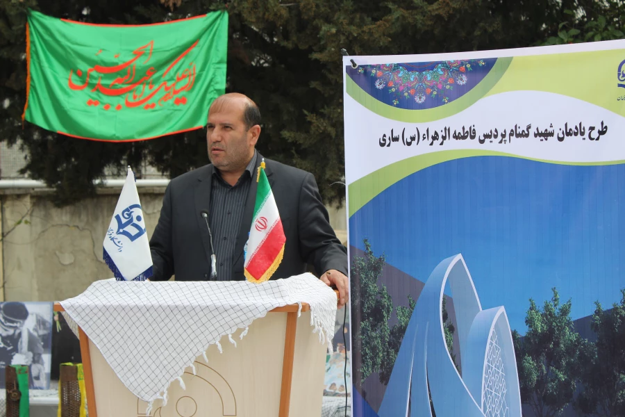 برگزاری مراسم افتتاح یادمان شهید گمنام پردیس فاطمه الزهراء (س) ساری با حضور فرماندار محترم شهرستان ساری 2