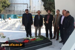 برگزاری مراسم افتتاح یادمان شهید گمنام پردیس فاطمه الزهراء (س) ساری با حضور فرماندار محترم شهرستان ساری 2