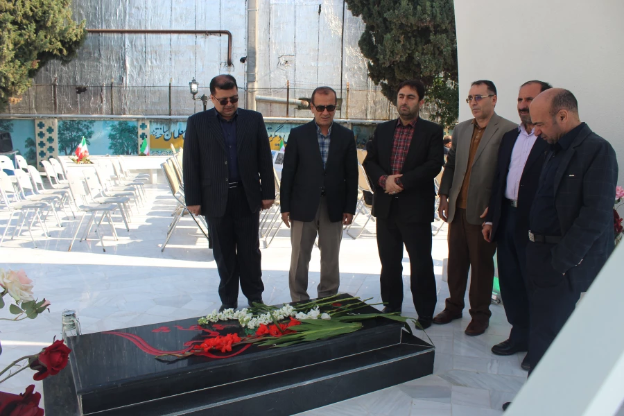 برگزاری مراسم افتتاح یادمان شهید گمنام پردیس فاطمه الزهراء (س) ساری با حضور فرماندار محترم شهرستان ساری 2