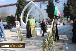 برگزاری مراسم افتتاح یادمان شهید گمنام پردیس فاطمه الزهراء (س) ساری با حضور فرماندار محترم شهرستان ساری 2