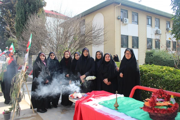 برگزاری مراسم افتتاح یادمان شهید گمنام پردیس فاطمه الزهراء (س) ساری با حضور فرماندار محترم شهرستان ساری 2