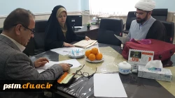 حضور نماینده موسسه جامعه الزهرا (س) قم در پردیس و بازدید ایشان از محل برگزاری آزمون روز جمعه 10 اسفند 2