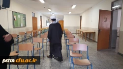 حضور نماینده موسسه جامعه الزهرا (س) قم در پردیس و بازدید ایشان از محل برگزاری آزمون روز جمعه 10 اسفند 3