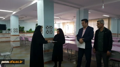 تقدیر از همکاران واحد آشپزخانه پردیس