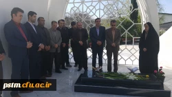 به مناسبت روز بزرگداشت شهدا برگزار شد: غبارروبی مزار شهیدگمنام پردیس با حضور مدیرکل نوسازی و تجهیزمدارس استان و همکاران  3