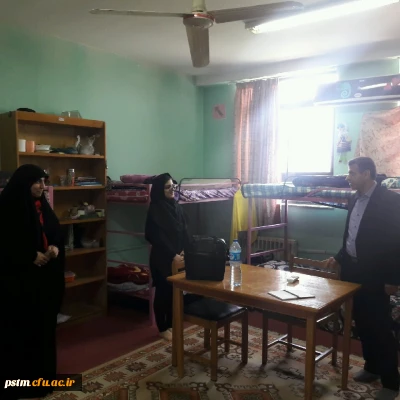 بازدید ادواری مسئول نظارت و ارزیابی مدیریت امور پردیس های استان از پردیس