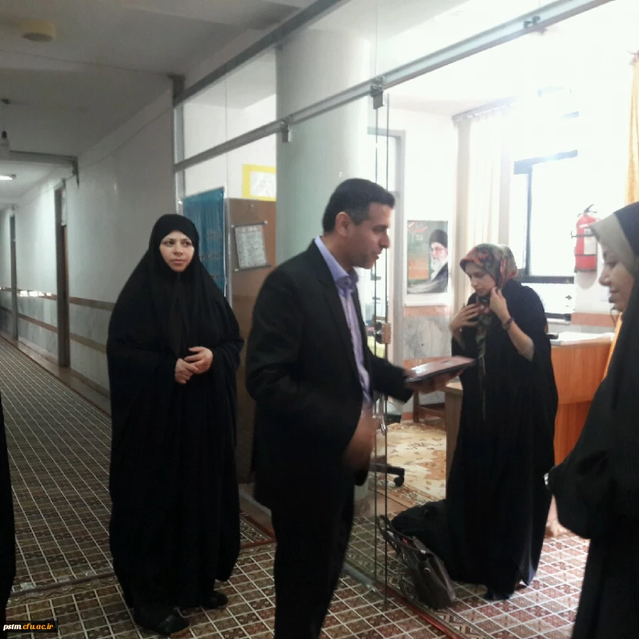 بازدید ادواری مسئول نظارت و ارزیابی مدیریت امور پردیس های استان از پردیس