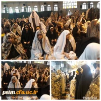 حضور جمعی از دانشجویان در نماز پرفیض جمعه