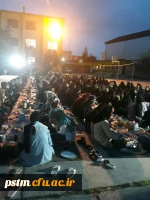 برگزاری مراسم افطار دانشجویان در پردیس فاطمه الزهراء(س)ساری