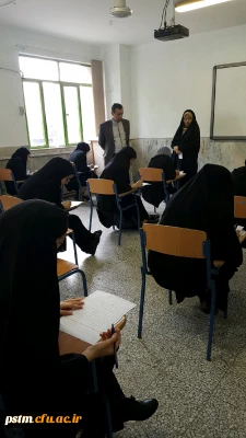 بازدید مسئول حراست استانی دانشگاه از روند برگزاری آزمون پایانی نیمسال دوم 98-97
