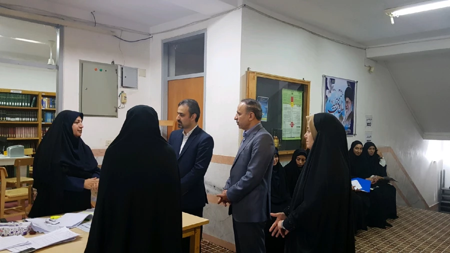 بازدید مدیریت استانی دانشگاه و معاونت پژوهش و برنامه ریزی اداره کل آموزش و پرورش استان از روند برگزاری مصاحبه چندبرابر ظرفیت پذیرفته شدگان دانشگاه فرهنگیان در آزمون سراسری 8