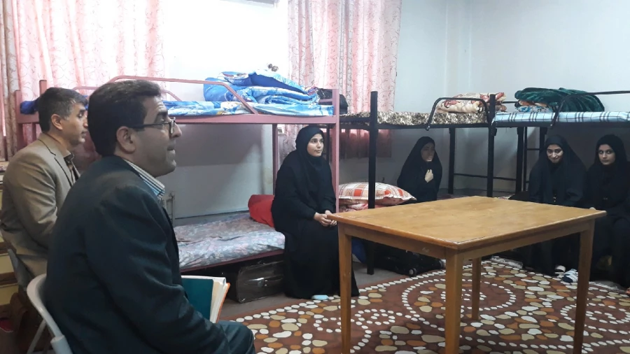 بازدید ادواری مسئول نظارت و ارزیابی مدیریت امور پردیس های استان از پردیس