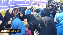 برپایی غرفه فرهنگی دانشگاه در محل تجمع راهپیمایان 13 آبان شهرستان ساری 7