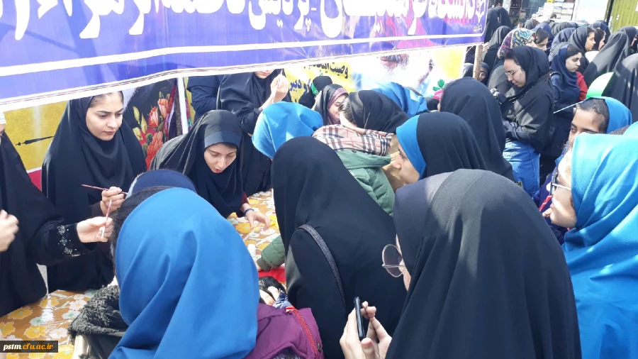 برپایی غرفه فرهنگی دانشگاه در محل تجمع راهپیمایان 13 آبان شهرستان ساری 7