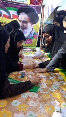 برپایی غرفه فرهنگی به مناسبت 13 آبان در محل تجمع راهپیمایان شهرستان ساری 9