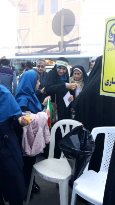 برپایی غرفه فرهنگی به مناسبت 13 آبان در محل تجمع راهپیمایان شهرستان ساری 13