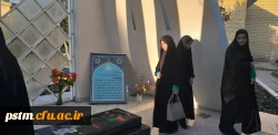 حضور دانشجویان، اساتید و کارکنان پردیس فاطمه الزهرا (س) ساری در مزار شهدای گمنام به مناسبت هفته بسیج
