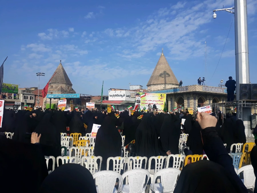 حضور دانشجومعلمان و کارکنان پردیس فاطمه الزهراء (س) ساری در راهپیمایی حماسه 9 دی ، روز بصیرت و میثاق امت با ولایت