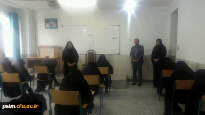 بازدید رییس دانشگاه فرهنگیان مازندران از جلسه امتحان نیمسال اول سال تحصیلی 99-1398 پردیس