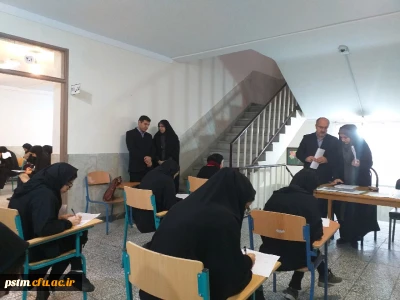 بازدید مسئول نظارت دانشگاه فرهنگیان مازندران از امتحانات نیمسال اول سال تحصیلی 99-1398 پردیس