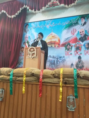 حضور دانشجو معلمان پردیس در مراسم سخنرانی حجه الاسلام هاشم الحیدری (رهبر حزب ا.. عراق ) در پردیس دکتر شریعتی 2