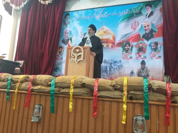 حضور دانشجو معلمان پردیس در مراسم سخنرانی حجه الاسلام هاشم الحیدری (رهبر حزب ا.. عراق ) در پردیس دکتر شریعتی 2