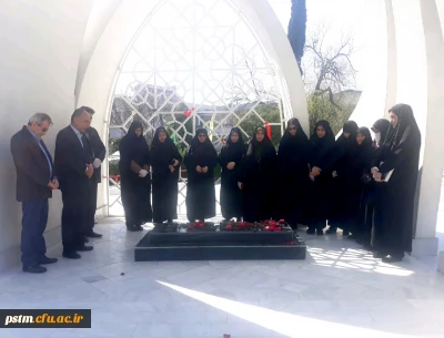 آیین غبارروبی و عطرافشانی مزار شهید گمنام در پردیس برگزار شد