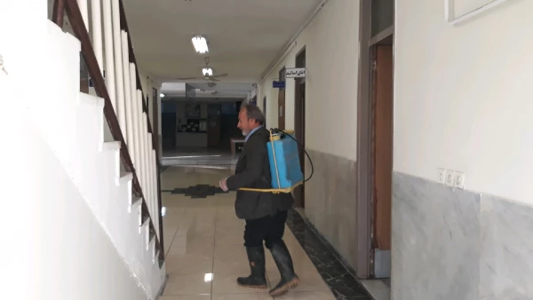 اجرای طرح ضدعفونی  و میکروب زدایی پردیس در جهت پیشگیری از ویروس کرونا 5