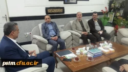 دیدار جناب آقای دکتر اسلامی راد ریاست محترم دانشگاه فرهنگیان استان مازندران  به همراه سرکار خانم دکتر دابویی، سرپرست پردیس فاطمه الزهراء(س) و رئیس دانشگاه فنی حرفه ای ساری با مدیرکل آموزش و پرورش مازندران و تبریک انتصاب ایشان 2