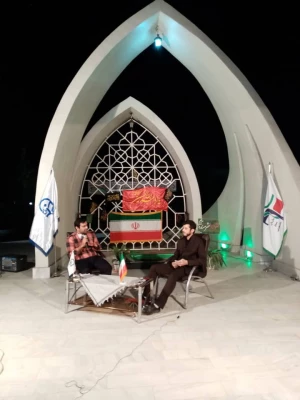 برگزاری حسینه مجازی در یادمان شهید گمنام پردیس فاطمه الزهراء(س) ساری 2