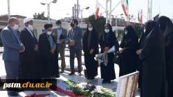 غبارروبی و عطرافشانی مزار شهدای دفاع مقدس ، مدافعان حرم و مدافعان سلامت به مناسبت هفته دفاع مقدس  3