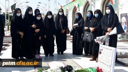 غبارروبی و عطرافشانی مزار شهدای دفاع مقدس ، مدافعان حرم و مدافعان سلامت به مناسبت هفته دفاع مقدس  5