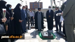 غبارروبی و عطرافشانی مزار شهدای دفاع مقدس ، مدافعان حرم و مدافعان سلامت به مناسبت هفته دفاع مقدس  6