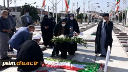 غبارروبی و عطرافشانی مزار شهدای دفاع مقدس ، مدافعان حرم و مدافعان سلامت به مناسبت هفته دفاع مقدس  10